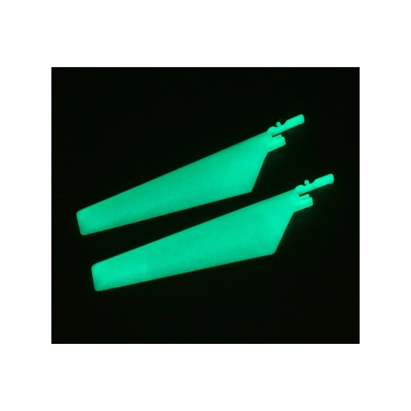 E-Flite DISC.. Lower Main Blade Set:Glow In The Dark (1 Pr): BMCX
